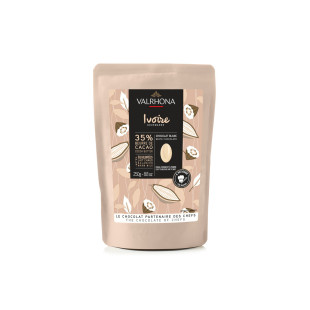 Chocolat blanc à pâtisser Ivoire 35% 250 gr - Valrhona