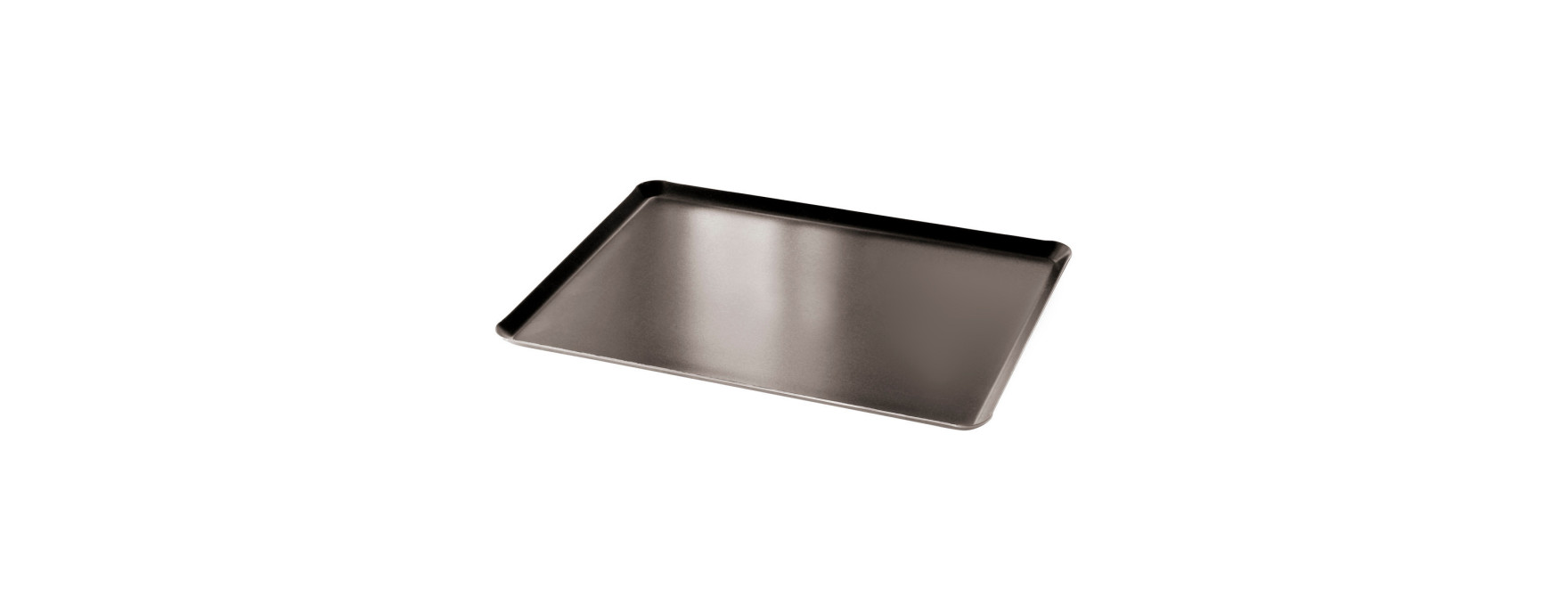 Plaque de cuisson avec rebord en métal anti adhérent 30 x 40