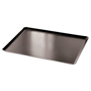 Plaque de cuisson avec rebord en métal anti adhérent 30 x 40