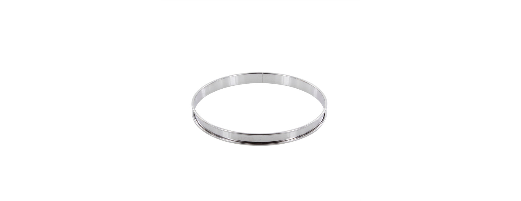 Cercle à tarte en inox 20 cm hauteur 2 cm - Alice Délice