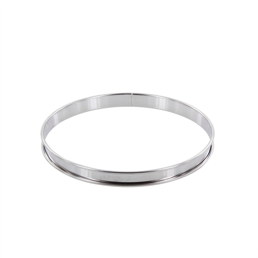 Cercle à tarte en inox 20 cm hauteur 2 cm - Alice Délice