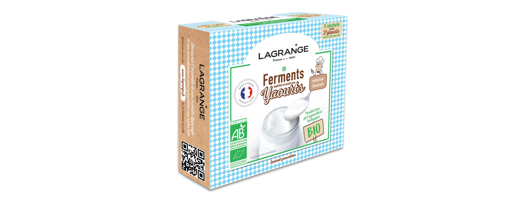Ferments pour 27 yaourts natures - Lagrange