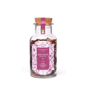 Infusion bio irrésistible vrac fraise, cranberry et sureau Infusion bio irrésistible vrac fraise, cranberry et sureau