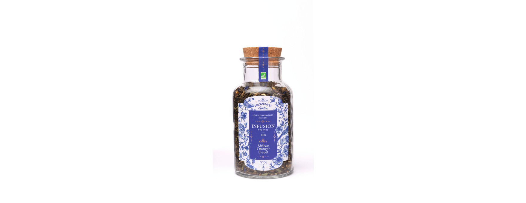 Infusion bio céleste vrac mélisse, oranger et bleuet 30 gr