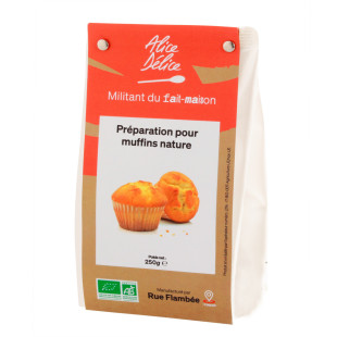 Préparation muffins nature bio sans gluten 250 gr - Alice Dé