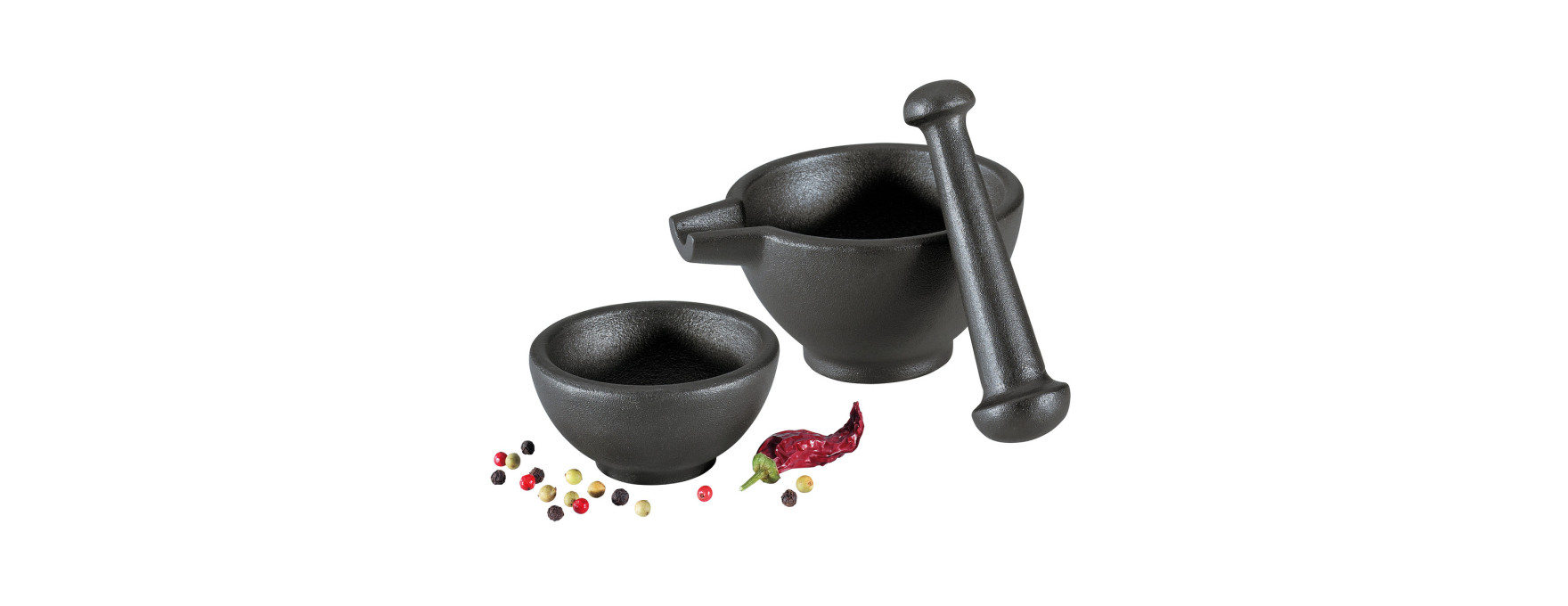 Mortier en fonte set de 3 piéces - Zassenhaus