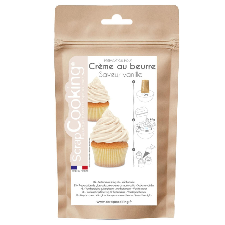 Préparation pour crème au beurre à la vanille 200 gr - Scrap