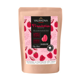 Chocolat à pâtisser inspiration framboise 250 gr - Valrhona