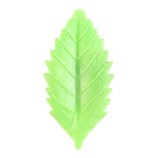 Décor en azyme : 50 feuilles vertes 4,5 cm