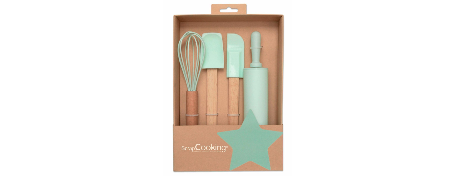 Coffret 4 ustensiles de pâtisserie pour enfants
