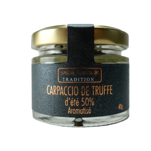 Carpaccio de truffe d'été - Savor et Sens