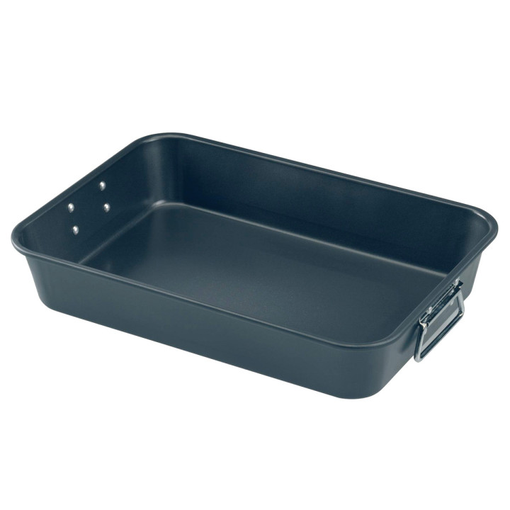 Plat à four revétu sans PFAS avec poignées retractables 30 x