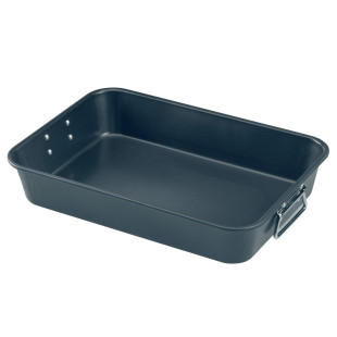 Plat à four revêtu sans PFAS avec poignées retractables 40 x