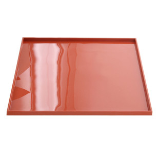 Tapis de cuisson carré à rebord en silicone idéal pour la cu
