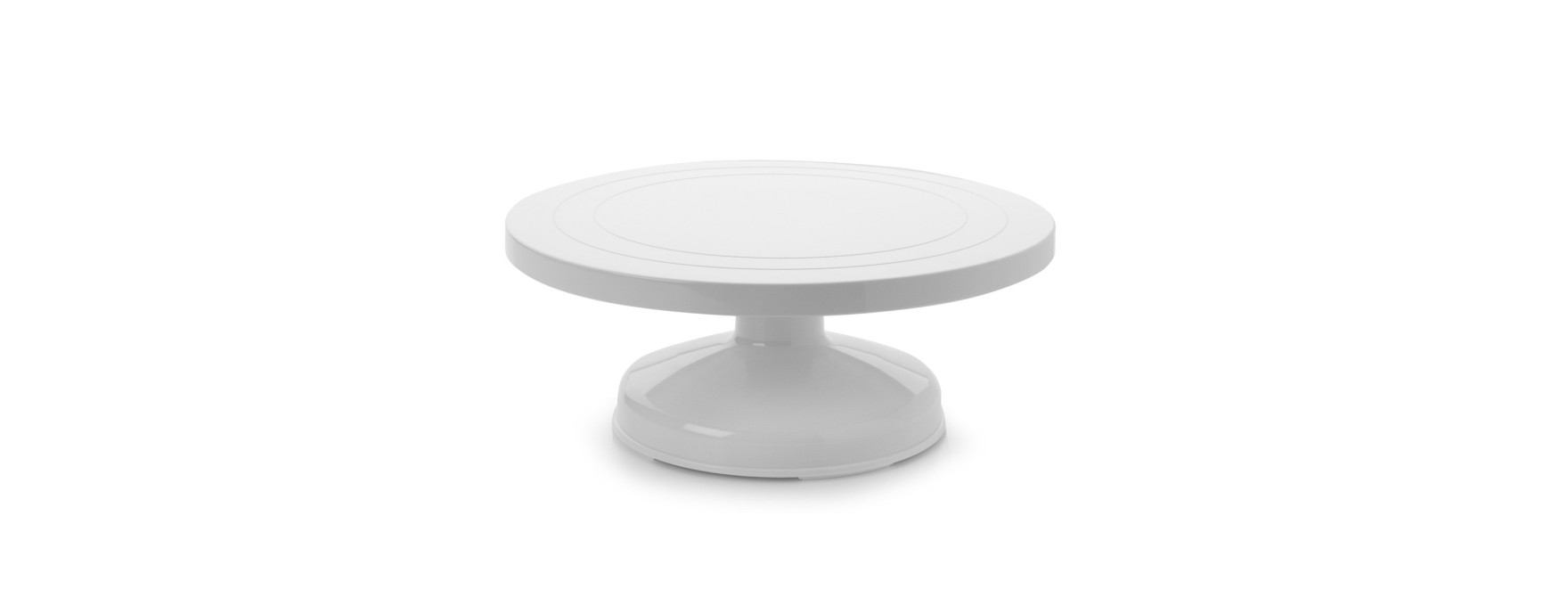 Plateau tournant en plastique blanc 31 x 13 cm - Ibili