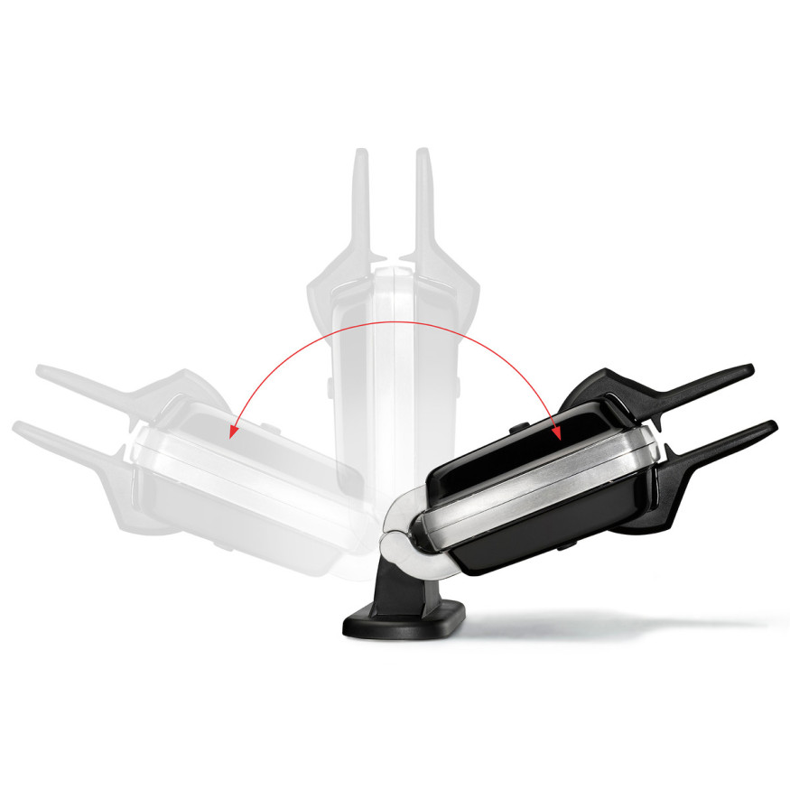 Gaufrier avec plaques antiadhésives Super 2 gaufres noir - L