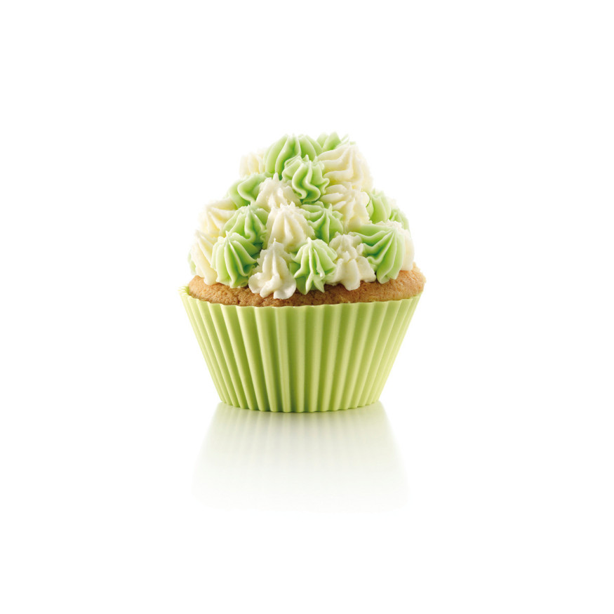 Lot de 12 caissettes en silicone pour cupcakes et muffins - 