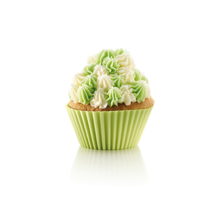 Lot de 12 caissettes en silicone pour cupcakes et muffins - 