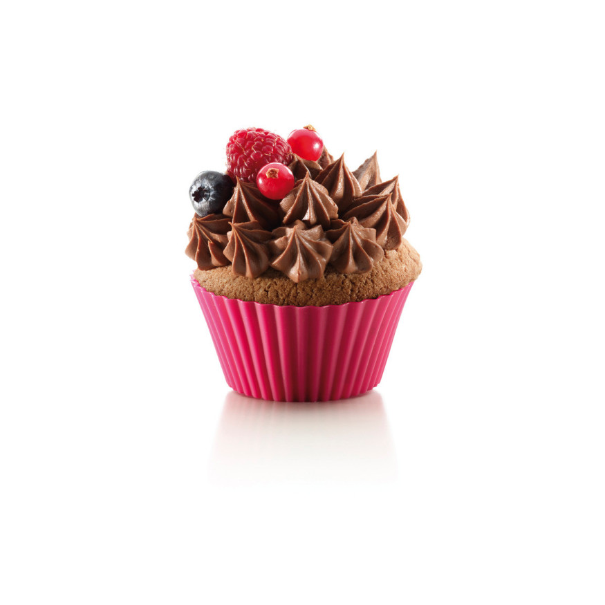 Lot de 12 caissettes en silicone pour cupcakes et muffins - 