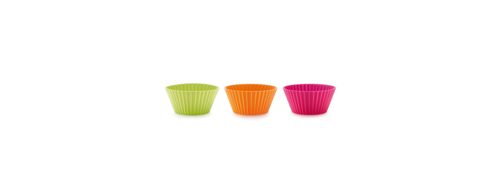 Lot de 12 caissettes en silicone pour cupcakes et muffins - 