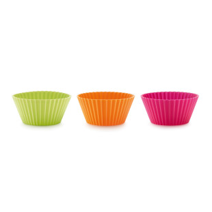 Lot de 12 caissettes en silicone pour cupcakes et muffins - 