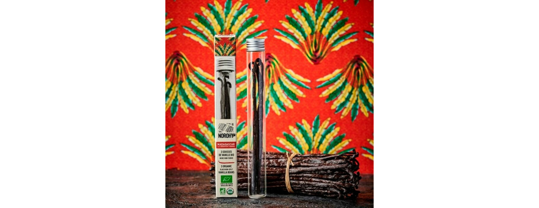3 gousses de vanille de Madagascar bio - Norohy