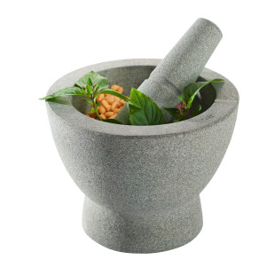 Mortier grande capacité en granit réversible "Crunchy" - Gef