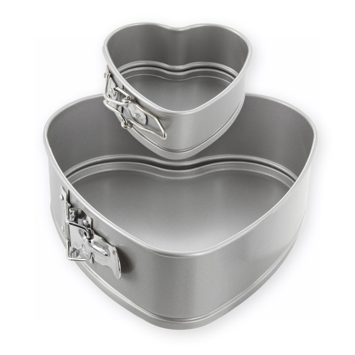 Moule à charnière coeur en métal anti adhérent 12 cm - Alice