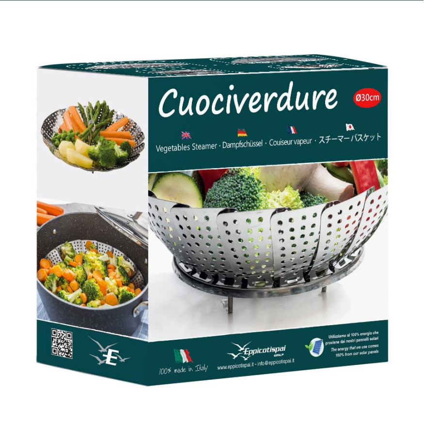 Cuit vapeur marguerite en inox 30cm - Eppicotispai