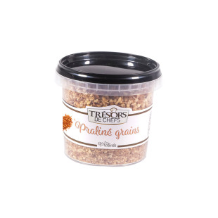 Pralin en grain noisettes 200 gr - Trésors de Chefs