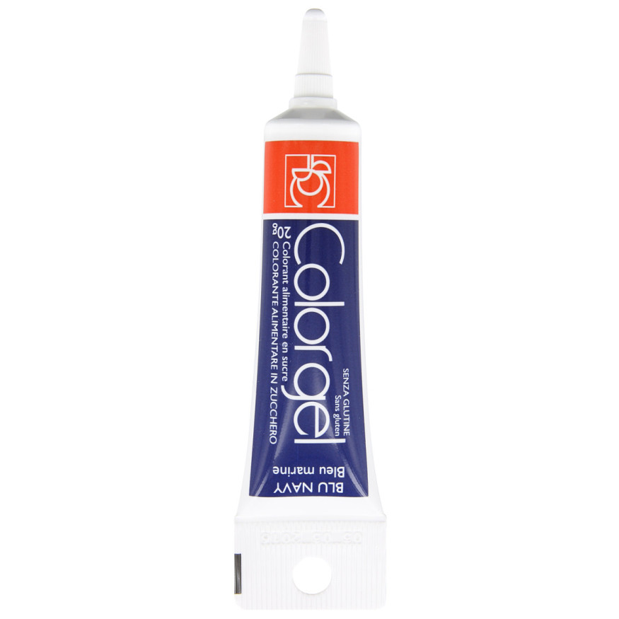 Colorant alimentaire gel bleu marine 20 gr - Modecor