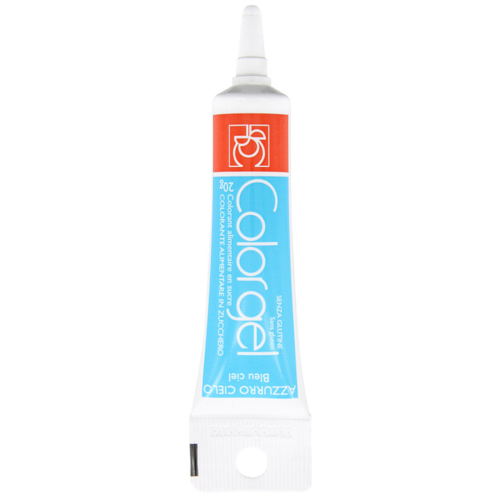 Colorant alimentaire gel bleu 20 gr - Modecor