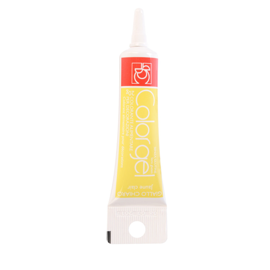 Colorant alimentaire gel jaune 20 gr - Modecor