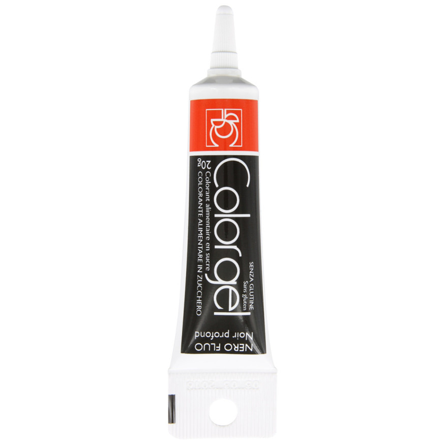 Colorant alimentaire gel noir 20 gr - Modecor