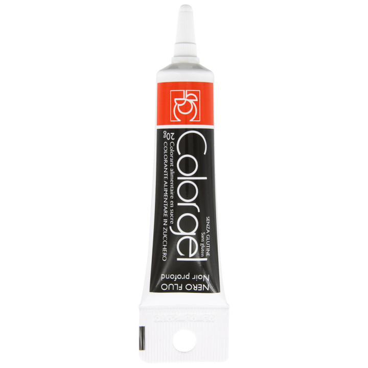 Colorant alimentaire gel noir 20 gr - Modecor