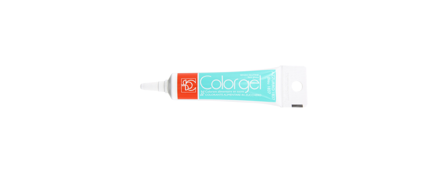 Colorant alimentaire gel bleu turquoise 20 gr - Modecor