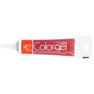 Colorant alimentaire gel rouge 20 gr - Modecor