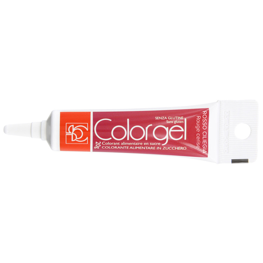 Colorant alimentaire gel rouge 20 gr - Modecor