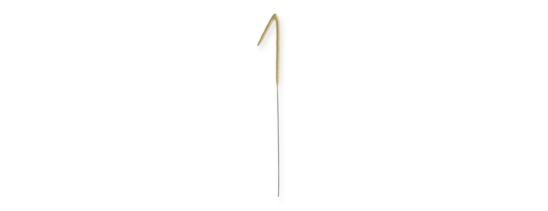 Bougie scintillante dorée : chiffre 1 - Wondercandle