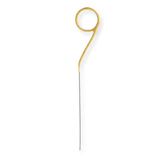 Bougie scintillante dorée : chiffre 9 - Wondercandle