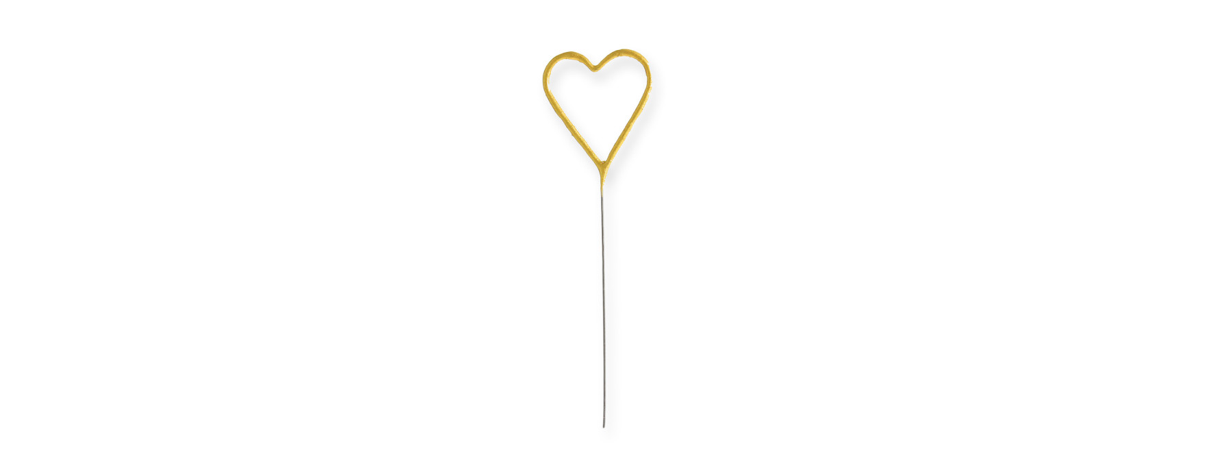 Bougie scintillante dorée : coeur - Wondercandle