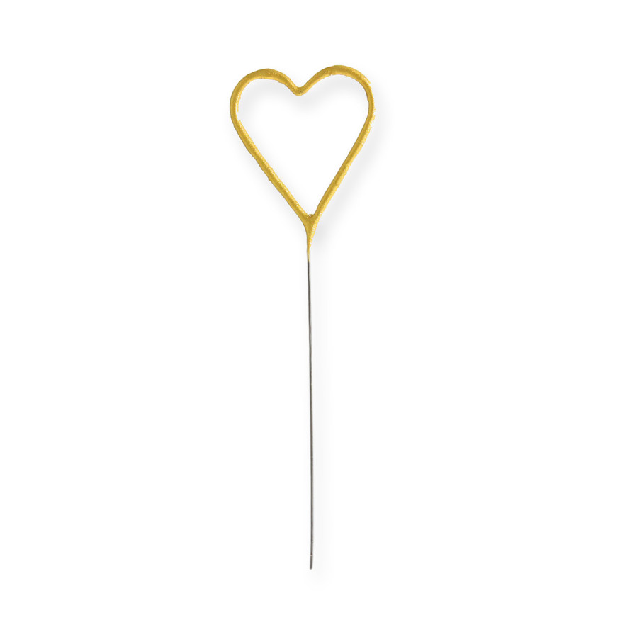 Bougie scintillante dorée : coeur - Wondercandle