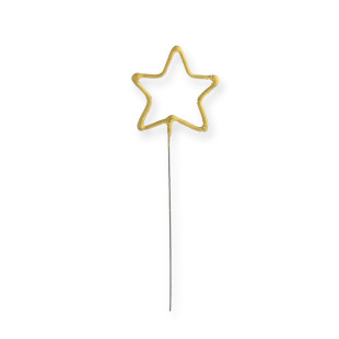 Bougie scintillante dorée : étoile - Wondercandle
