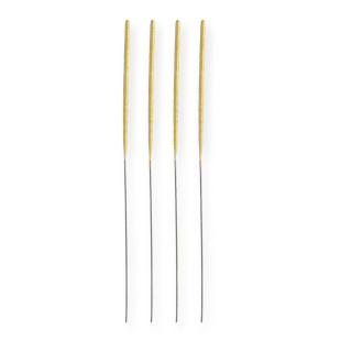 Bougie scintillante dorée : 4 cierges classiques - Wondercan