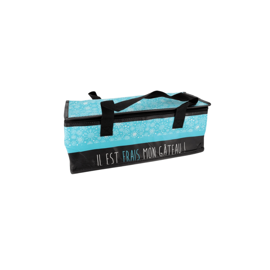 Sac isotherme spécial bûche de Noël 36 x 15 x 15 cm - Patisd