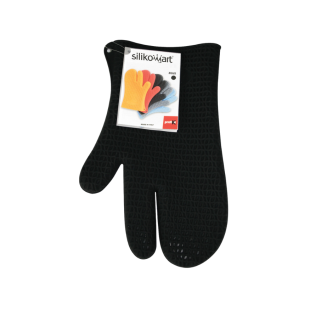 Gant à four noir en silicone haute résistance thermique - Si