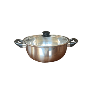 Friteuse inox 26 cm avec couvercle verre et panier acier 4, Friteuse inox 26 cm avec couvercle verre et panier acier 4,