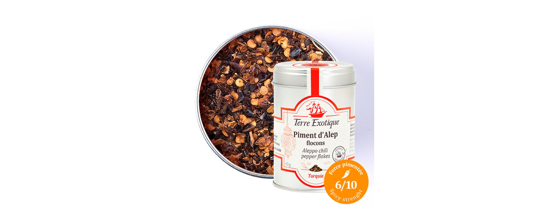Piment d'alep 45 gr - Terre Exotique