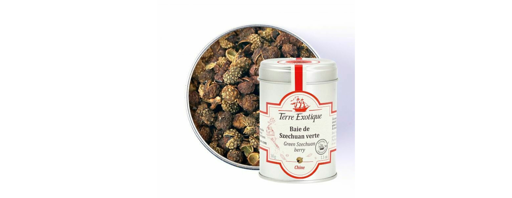 Baie de szechuan verte 30g - Terre Exotique