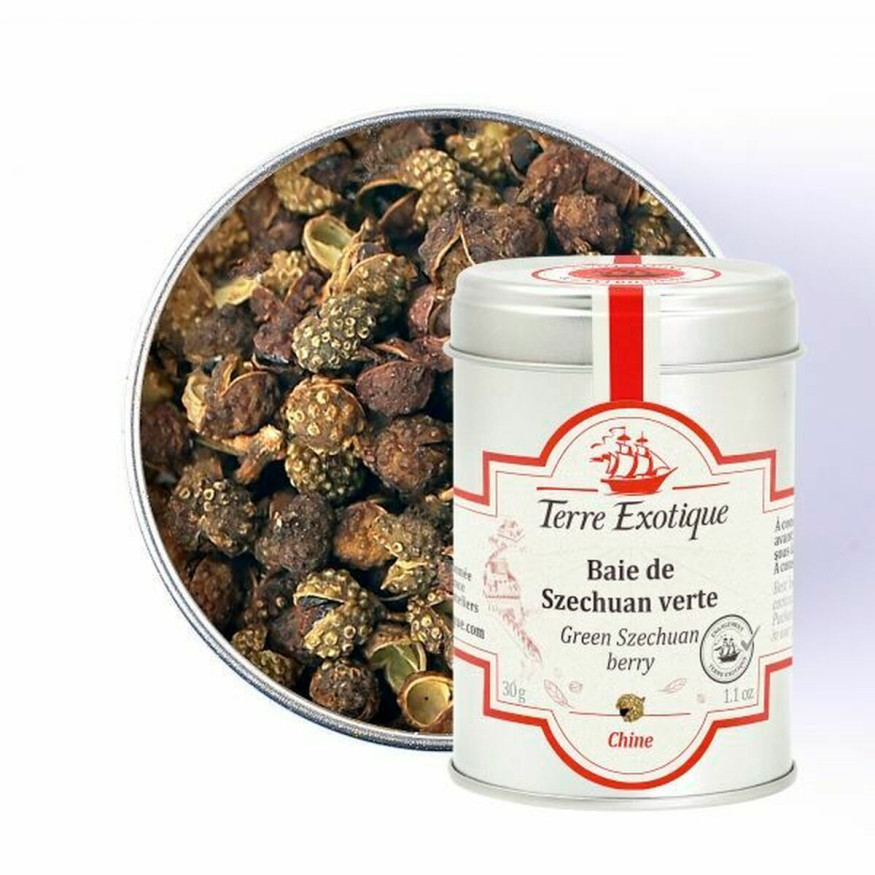 Baie de szechuan verte 30g - Terre Exotique